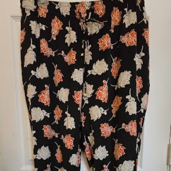 Women's Size 20 Liz Claiborne Floral Pants - Picture 1 of 4